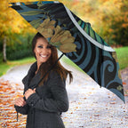New Zealand Tui Bird Umbrella Maori Koru With Kowhai Flowers