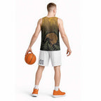 New Zealand Kiwi Bird Basketball Jersey Silver Fern Mix Maori Pattern