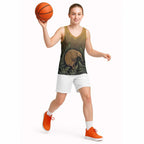 New Zealand Kiwi Bird Basketball Jersey Silver Fern Mix Maori Pattern