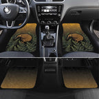 New Zealand Kiwi Bird Car Mats Silver Fern Mix Maori Pattern