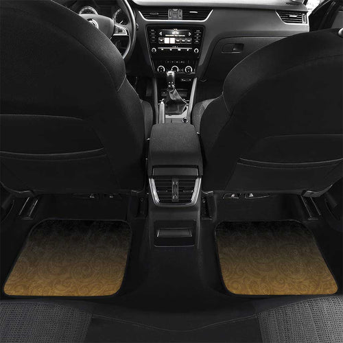 New Zealand Kiwi Bird Car Mats Silver Fern Mix Maori Pattern