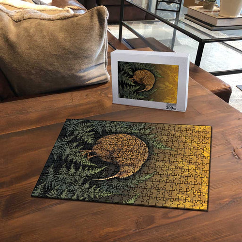 New Zealand Kiwi Bird Puzzle Silver Fern Mix Maori Pattern