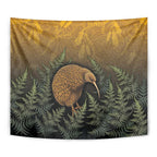 New Zealand Kiwi Bird Tapestry Silver Fern Mix Maori Pattern