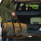 New Zealand Kiwi Bird Travel Bag Silver Fern Mix Maori Pattern
