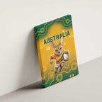 Australia Rugby 2024 Canvas Wall Art Go Wallabies Aboriginal Pattern