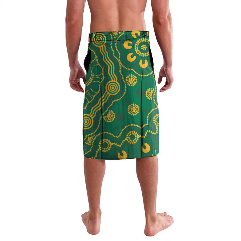 Custom Australia Rugby 2024 Lavalava Go Wallabies Aboriginal Pattern