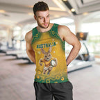 Custom Australia Rugby 2024 Men Tank Top Go Wallabies Aboriginal Pattern