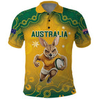 Custom Australia Rugby 2024 Polo Shirt Go Wallabies Aboriginal Pattern