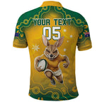 Custom Australia Rugby 2024 Polo Shirt Go Wallabies Aboriginal Pattern