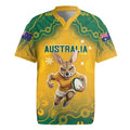 Custom Australia Rugby 2024 Rugby Jersey Go Wallabies Aboriginal Pattern