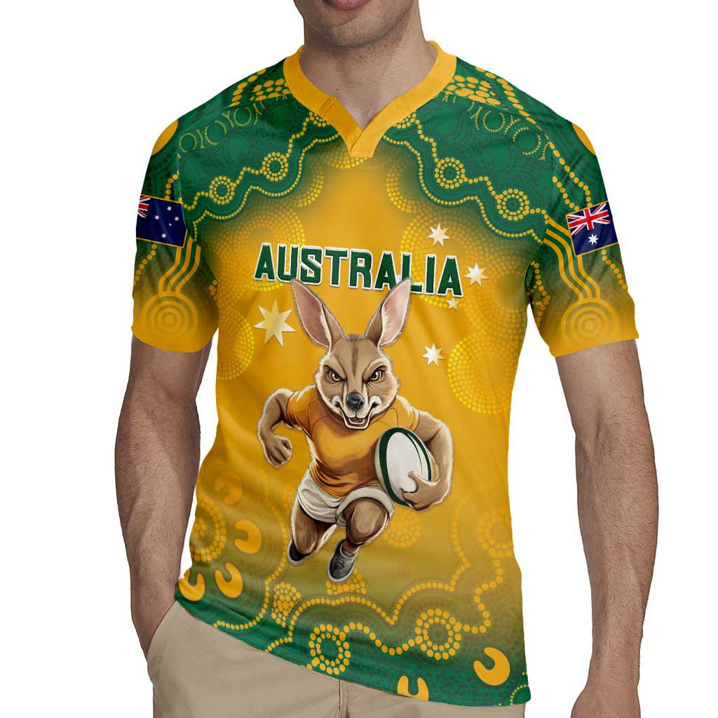 Custom Australia Rugby 2024 Rugby Jersey Go Wallabies Aboriginal Pattern