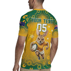 Custom Australia Rugby 2024 Rugby Jersey Go Wallabies Aboriginal Pattern