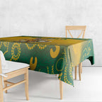 Australia Rugby 2024 Tablecloth Go Wallabies Aboriginal Pattern