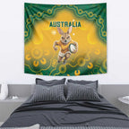 Australia Rugby 2024 Tapestry Go Wallabies Aboriginal Pattern