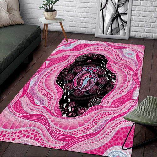 Australia Mother's Day Area Rug Best Mum Ever Pink Version