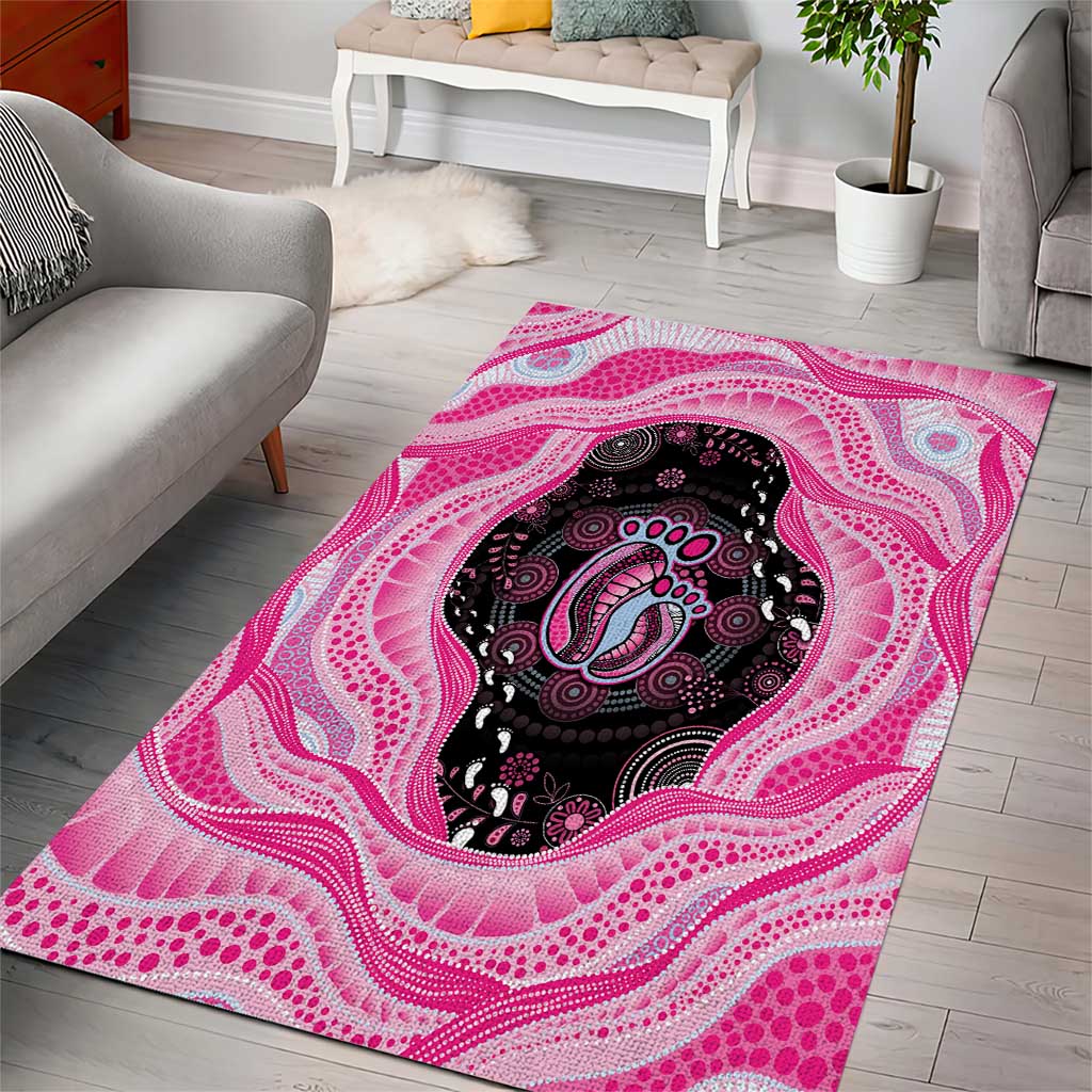 Australia Mother's Day Area Rug Best Mum Ever Pink Version