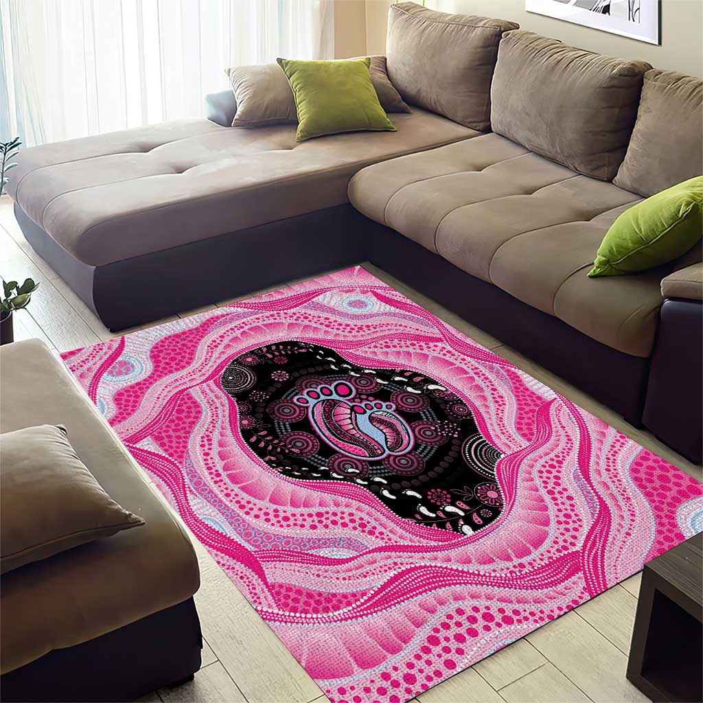 Australia Mother's Day Area Rug Best Mum Ever Pink Version