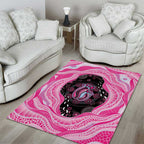 Australia Mother's Day Area Rug Best Mum Ever Pink Version