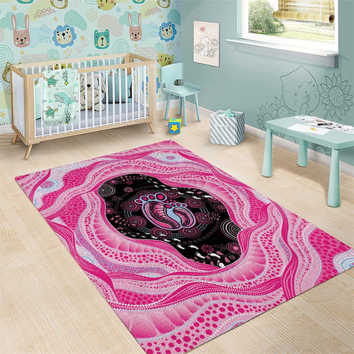 Australia Mother's Day Area Rug Best Mum Ever Pink Version