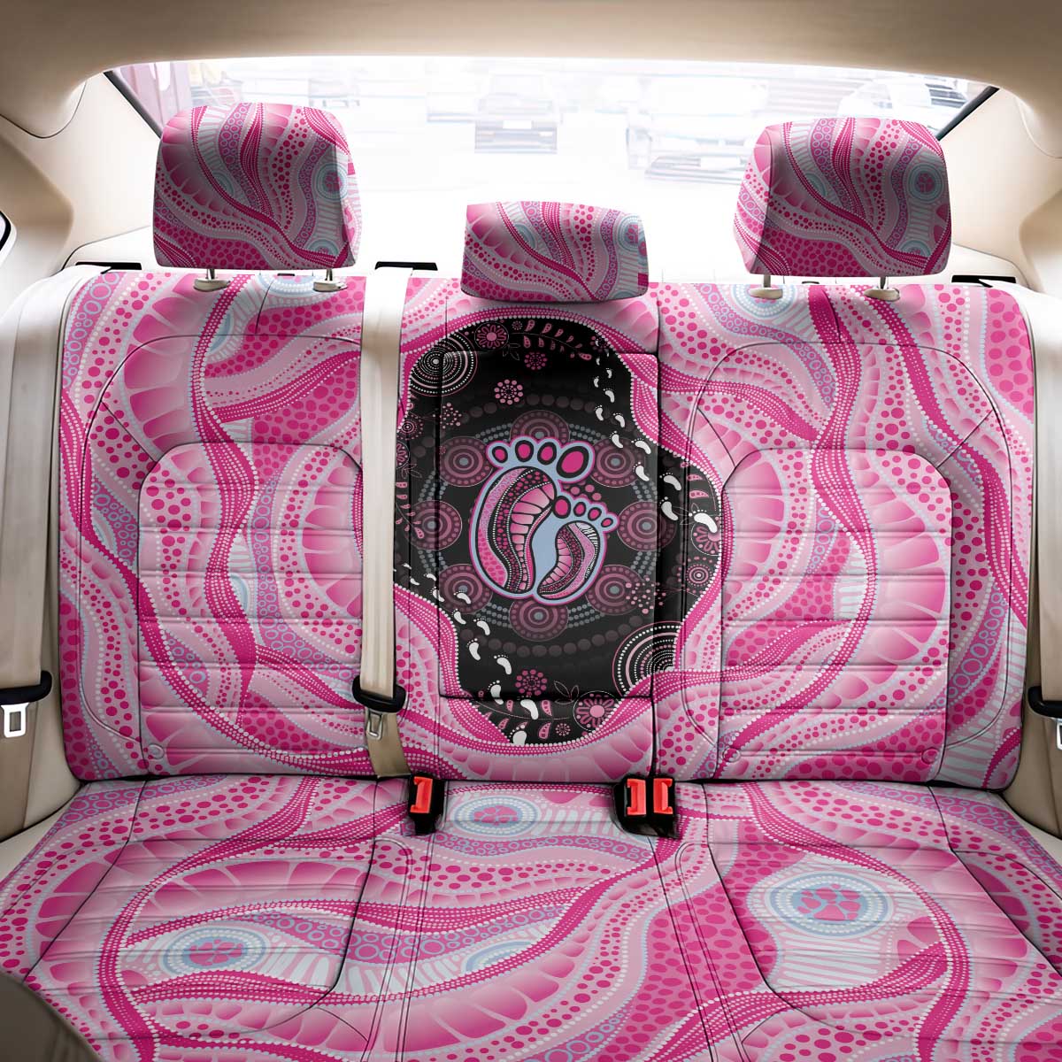 Australia Mother's Day Back Car Seat Cover Best Mum Ever Pink Version