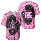 Australia Mother's Day Baseball Jersey Best Mum Ever Pink Version