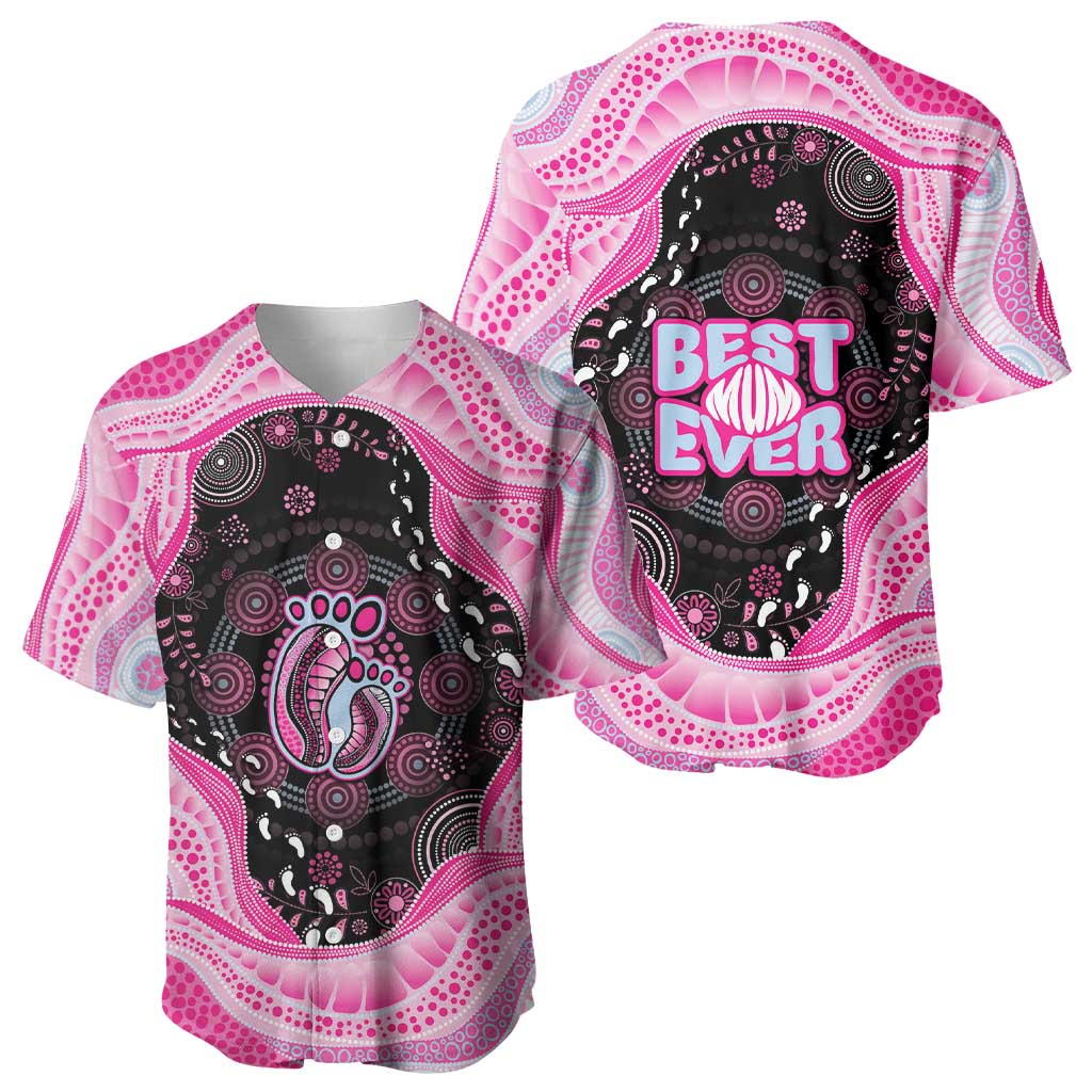 Australia Mother's Day Baseball Jersey Best Mum Ever Pink Version