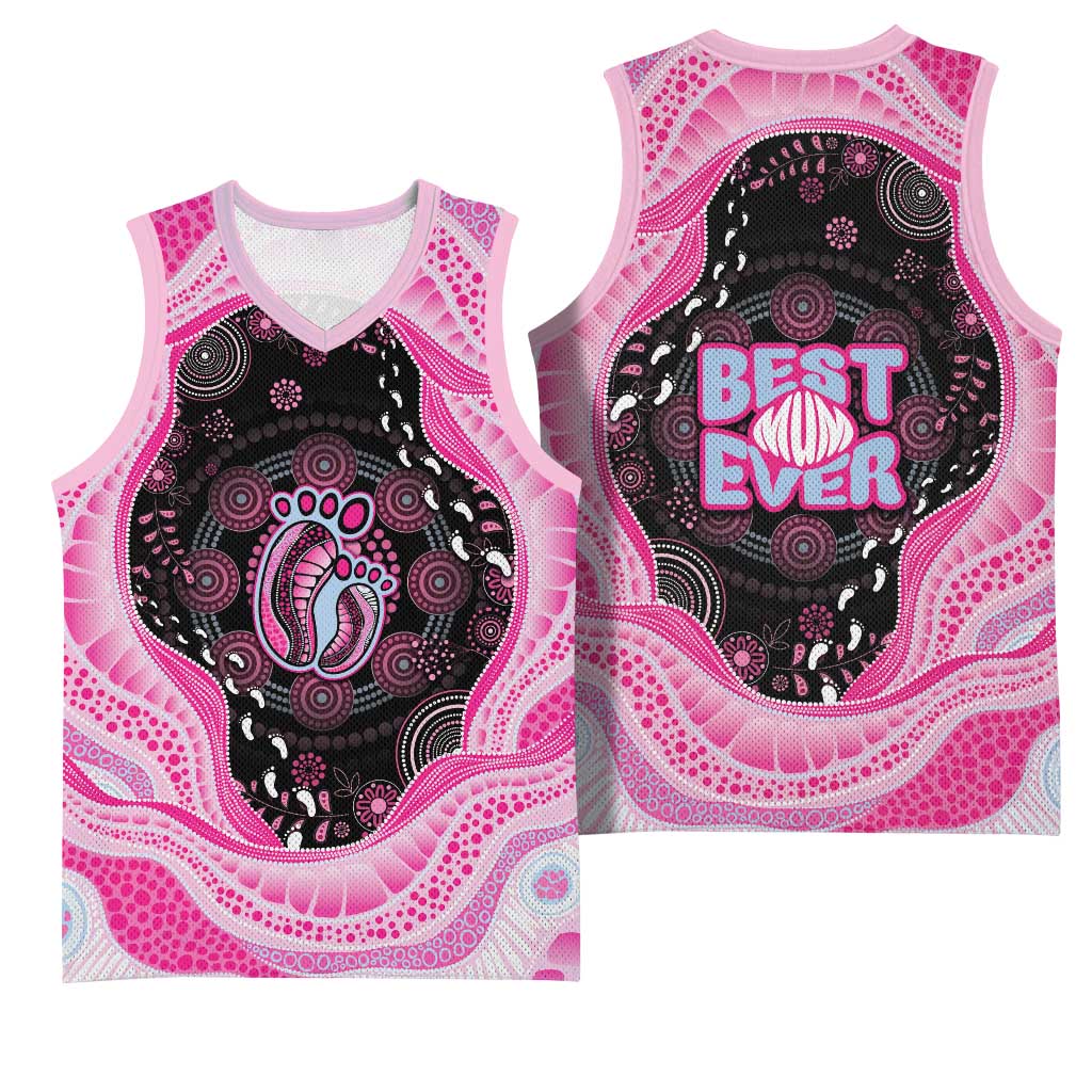 Australia Mother's Day Basketball Jersey Best Mum Ever Pink Version