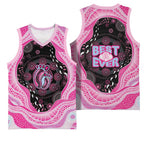 Australia Mother's Day Basketball Jersey Best Mum Ever Pink Version