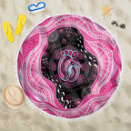 Australia Mother's Day Beach Blanket Best Mum Ever Pink Version