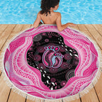 Australia Mother's Day Beach Blanket Best Mum Ever Pink Version