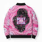 Australia Mother's Day Bomber Puffer Jacket Best Mum Ever Pink Version