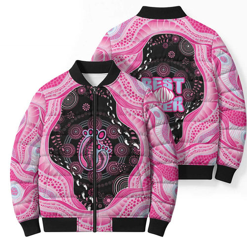 Australia Mother's Day Bomber Puffer Jacket Best Mum Ever Pink Version