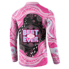Australia Mother's Day Button Sweatshirt Best Mum Ever Pink Version