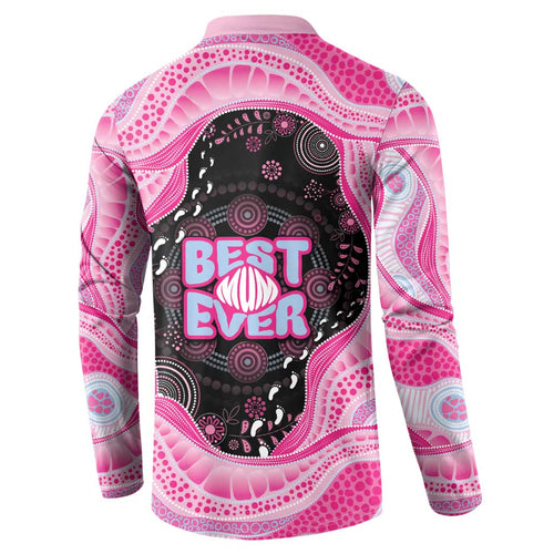 Australia Mother's Day Button Sweatshirt Best Mum Ever Pink Version