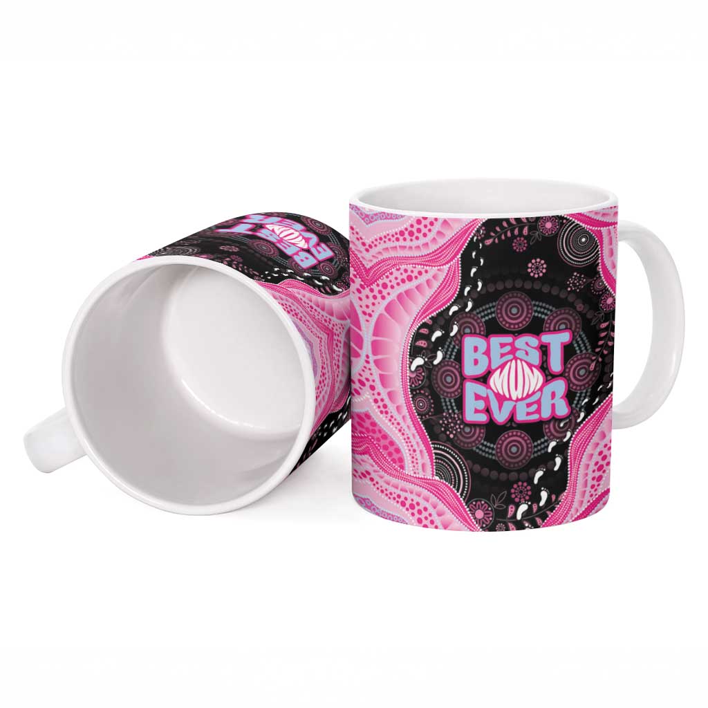 Australia Mother's Day Ceramic Mug Best Mum Ever Pink Version