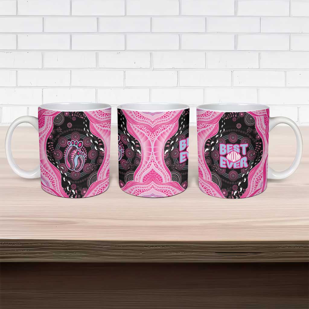 Australia Mother's Day Ceramic Mug Best Mum Ever Pink Version