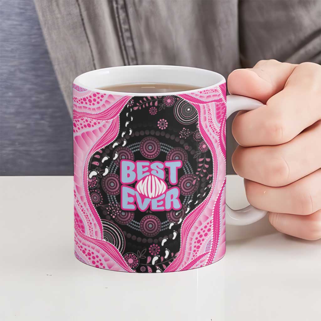 Australia Mother's Day Ceramic Mug Best Mum Ever Pink Version