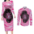 Australia Mother's Day Couples Matching Long Sleeve Bodycon Dress and Long Sleeve Button Shirt Best Mum Ever Pink Version