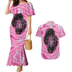 Australia Mother's Day Couples Matching Mermaid Dress and Hawaiian Shirt Best Mum Ever Pink Version