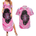 Australia Mother's Day Couples Matching Summer Maxi Dress and Hawaiian Shirt Best Mum Ever Pink Version