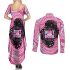 Australia Mother's Day Couples Matching Summer Maxi Dress and Long Sleeve Button Shirt Best Mum Ever Pink Version