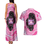 Australia Mother's Day Couples Matching Tank Maxi Dress and Hawaiian Shirt Best Mum Ever Pink Version