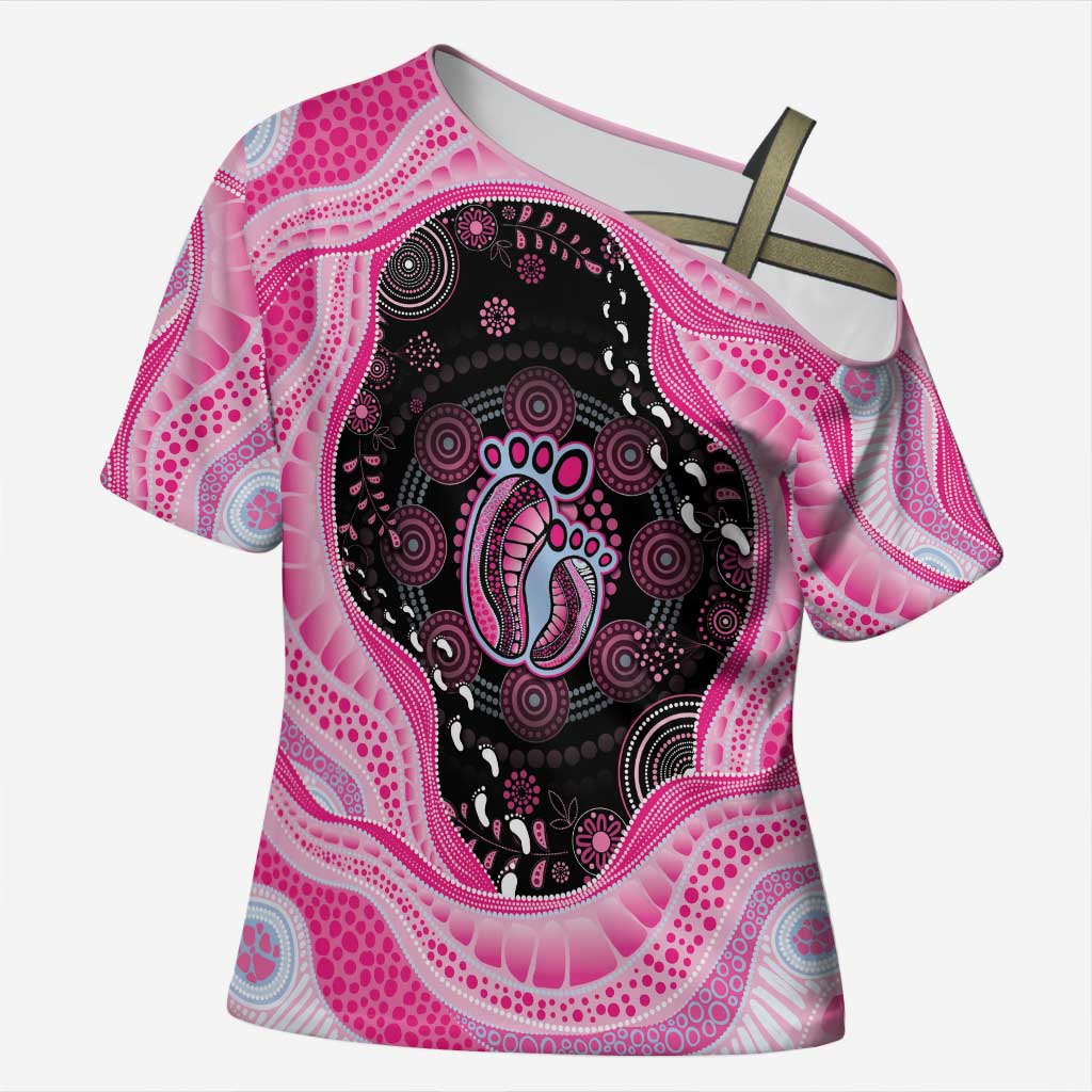 Australia Mother's Day Cross Shoulder Shirt Best Mum Ever Pink Version