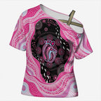 Australia Mother's Day Cross Shoulder Shirt Best Mum Ever Pink Version
