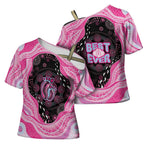 Australia Mother's Day Cross Shoulder Shirt Best Mum Ever Pink Version