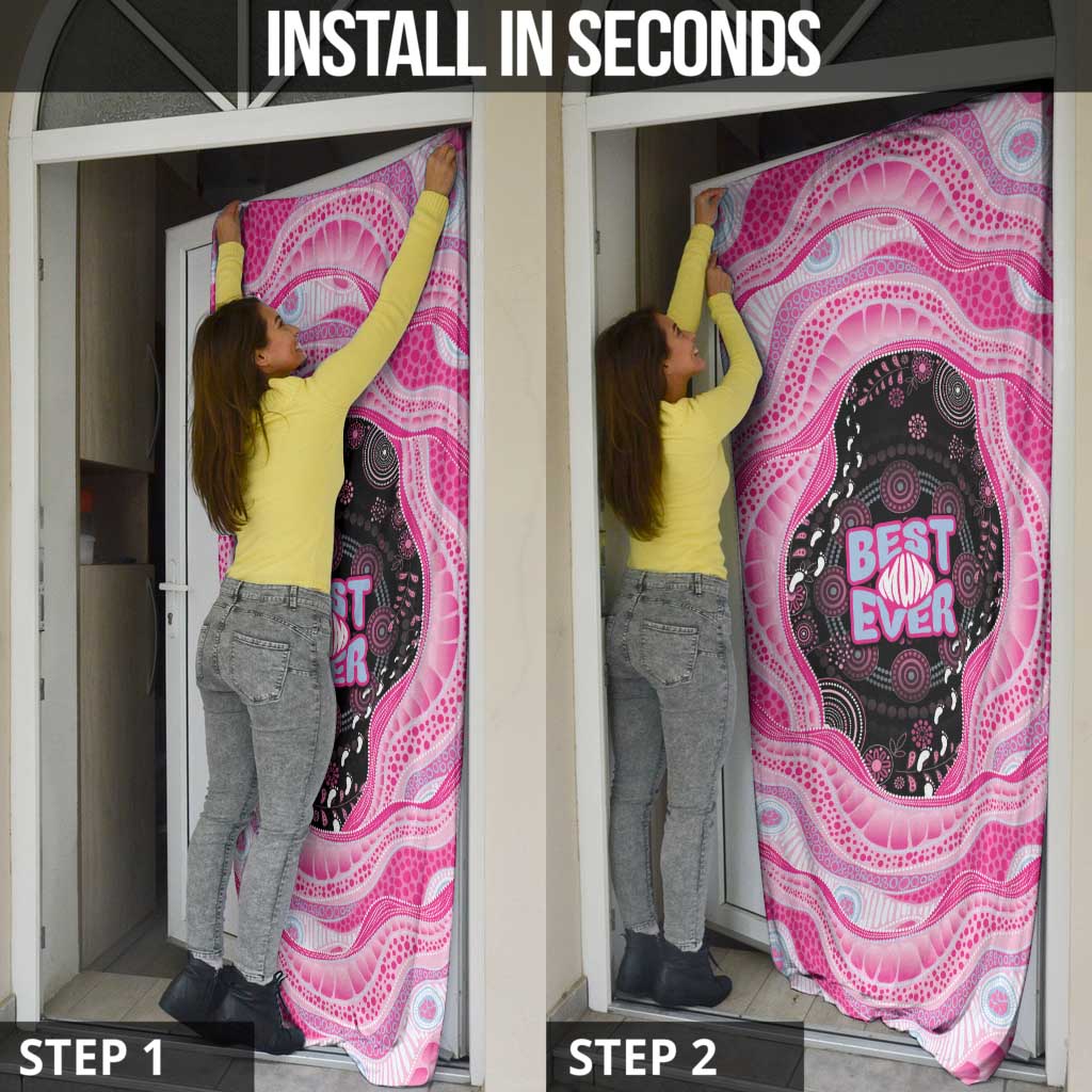 Australia Mother's Day Door Cover Best Mum Ever Pink Version