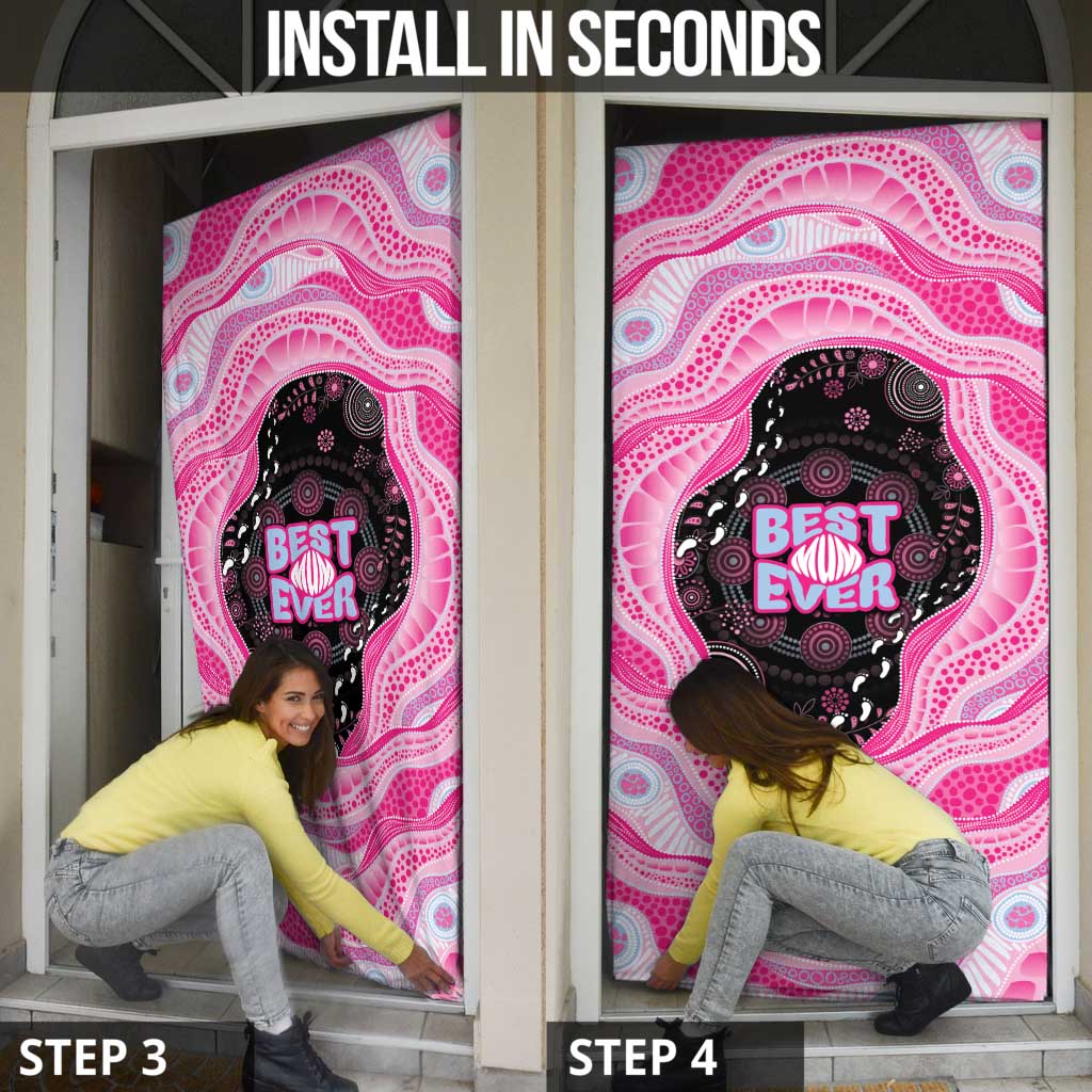 Australia Mother's Day Door Cover Best Mum Ever Pink Version