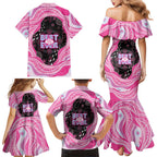 Australia Mother's Day Family Matching Mermaid Dress and Hawaiian Shirt Best Mum Ever Pink Version