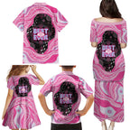 Australia Mother's Day Family Matching Puletasi and Hawaiian Shirt Best Mum Ever Pink Version
