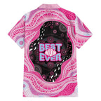 Australia Mother's Day Family Matching Short Sleeve Bodycon Dress and Hawaiian Shirt Best Mum Ever Pink Version